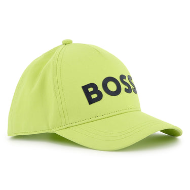 BOSS Gorra o cachucha para niño y adolescente basica color limon, print logo